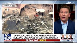 Gov DeSantis Reacts To Florida Building Collapse