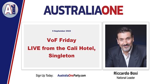 AustraliaOne Party - VoF Friday - LIVE from the Cali Hotel, Singleton