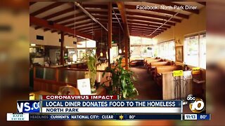 Local diner donates food to the homeless