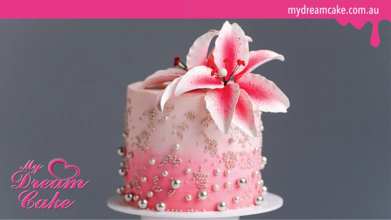 Mariposa Lily Cake Spray | Bobbies Baking Blog
