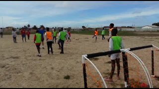 SOUTH AFRICA - Cape Town - Langa High school football outreach (C2J)