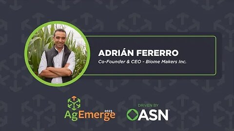 AgEmerge Podcast 105 with Adrián Ferrero of Biome Makers