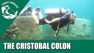 The Cristobal Colon shipwreck. Diving Bermuda shipwrecks.