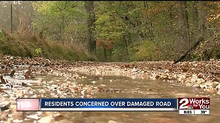 Residents concerned over road damaged for nearly three years