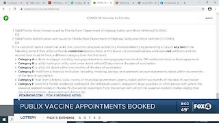 Vaccine appointments booked in Southwest Florida