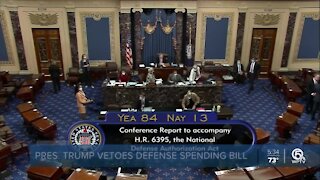 Trump vetoes defense bill, setting up possible override vote