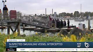 Suspected smuggling vessel intercepted