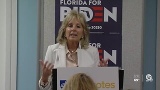 Dr. Jill Biden campaigns for her husband in Boca Raton