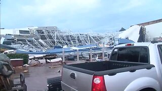 Tornado tears through Arkansas college town, with 6 hurt