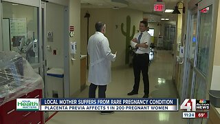 Local mother suffers from rare pregnancy condition