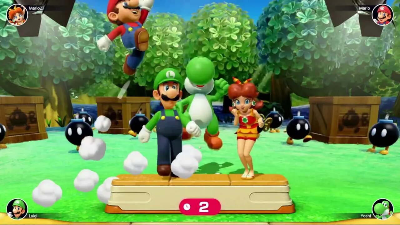 Mario Party Superstars Swimsuit Daisy Vs Mario Vs Luigi Vs Yoshi Master