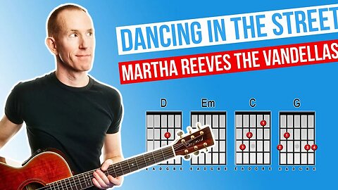 Dancing In The Street ★ Martha Reeves The Vandellas ★ Acoustic Guitar Lesson [with PDF]