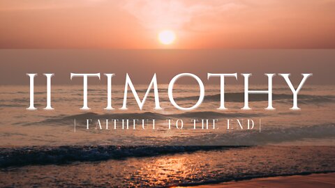 Walk Into Suffering. Jesus. Did - Part 2 | The Book of 2 Timothy Message 04