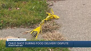 Child shot during food delivery dispute