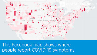 This Facebook map shows where people report COVID-19 symptoms