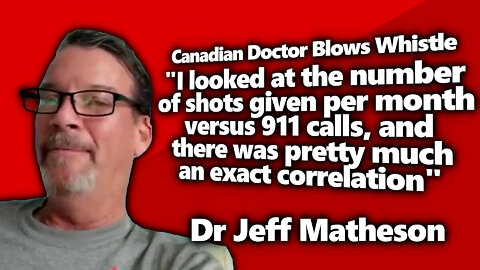 Dr Jeff Matheson Expresses Concerns Of Neurological Effects From C19 Vax, Democide