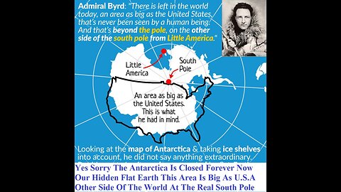 Sorry Antarctica We're Closed Our Hidden Flat Earth This Area Is As Big As U.S.A.