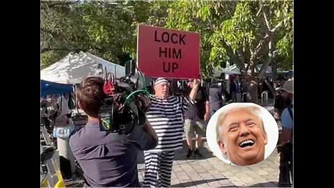 Trump Trial - Lone Protester Arrested