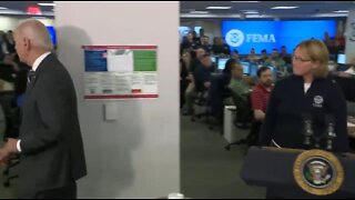 Biden Wanders Off, FEMA Administrator Has To Chase After Him