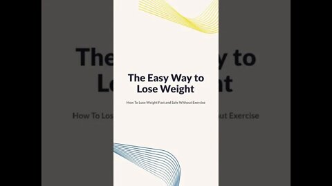 The Easy Way to Lose Weight How To Lose Weight Fast and Safe Without Exercise #shorts