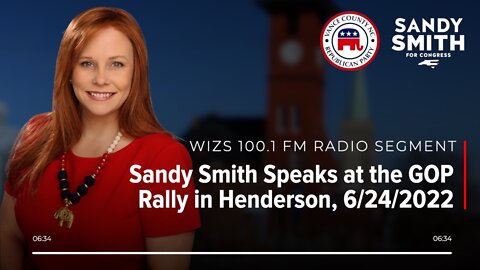 Sandy Smith Speaks at Vance County GOP Rally - 6/24/2022
