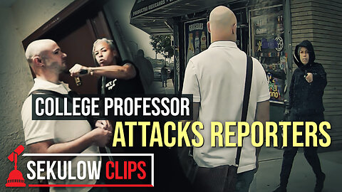SHOCKING Video Shows College Professor Attacking Reporters