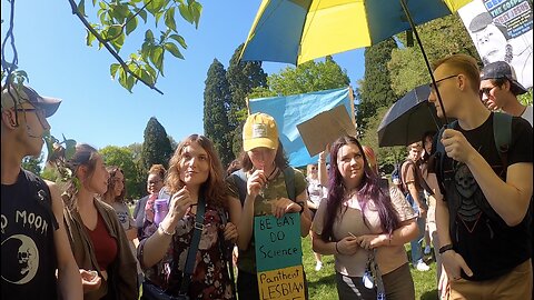 Oregon State University: Trans & Homosexuals Everywhere, Student Dresses Up As Batman, Students Create A Sign Where They Draw A Cartoon of Me Holding My Sign