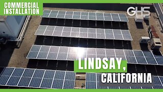 Commercial Solar Installation in Lindsay, California by Green Home Systems