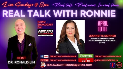 Real Talk With Ronnie - Special Guest: Jeannette Skinner (4/10/2022)