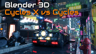 Blender 3D - Cycles X vs Cycles - Incredible Speed Up!