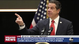 Investigation finds New York Gov. Andrew Cuomo sexually harassed multiple women