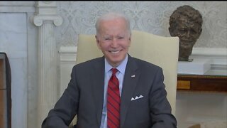 Biden Laughs While Ignoring Questions From Reporters
