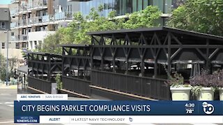 City begins parklet compliance visits