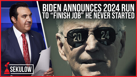 Biden Announces 2024 Run to “Finish Job” He Never Started