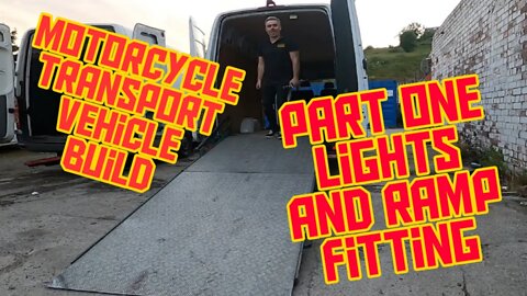 Building the Uk's Best Motorcycle Delivery Vehicle Part 1: Lights and Ramp fitting