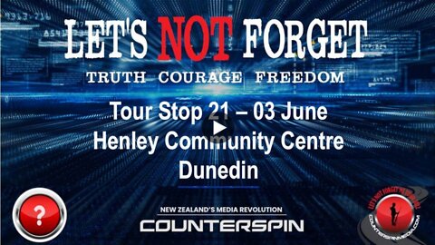 Let's Not Forget Tour Stop 21 - Henley Community Centre / Dunedin - 03 June 2022