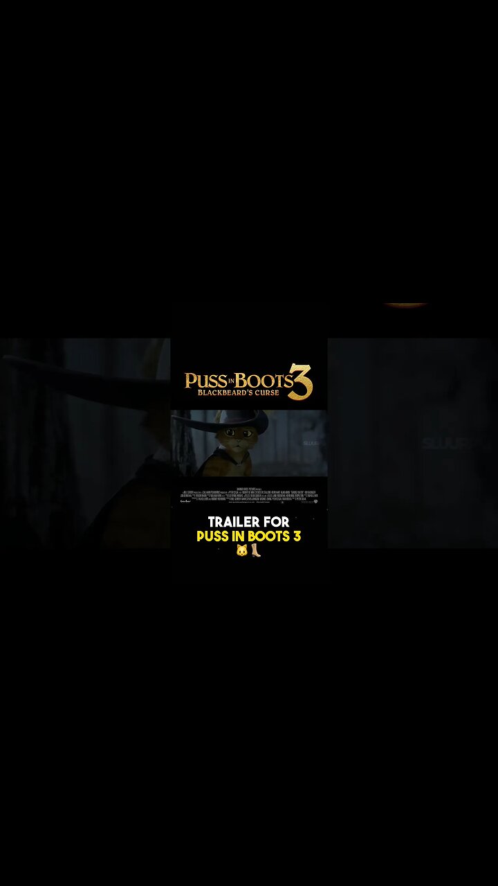 Puss In Boots 3 Blackbeard's Curse (2024) Teaser Trailer Concept