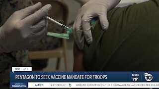 Pentagon to seek vaccine mandate for troops