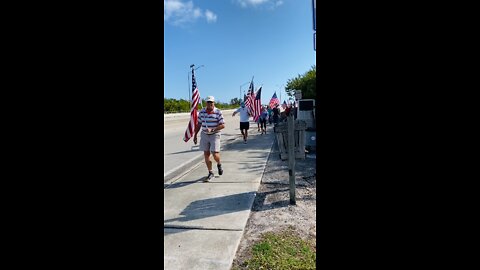 American Flag Walk Feb 12, 2022 - Vero Beach, FL - *We walk Barber Bridge every Saturday 10 am*