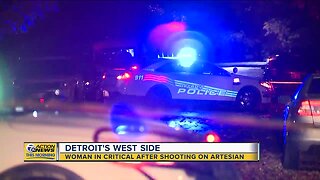 Woman in critical after shooting on Detroit's west side