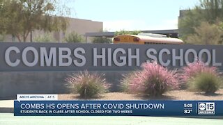Combs High School reopens after closure due to COVID-19 cases