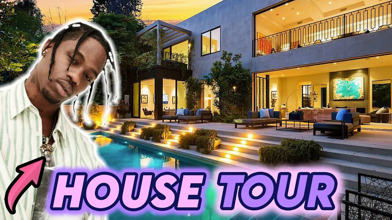 travis scott house tour