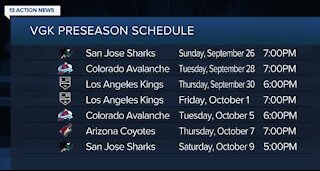 Vegas Golden Knights release 2021-22 preseason schedule
