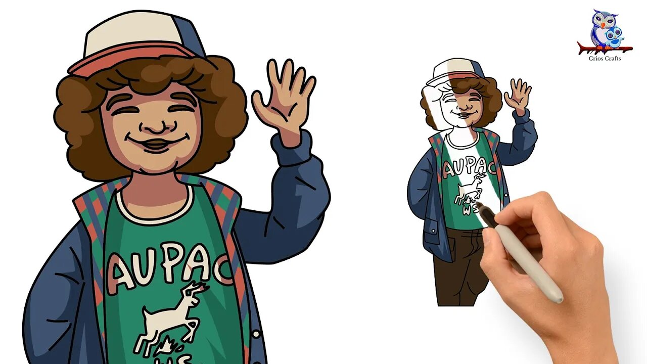 How to Draw Dustin from Stranger Things Step by Step