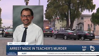 Arrest made in San Diego teacher's killing