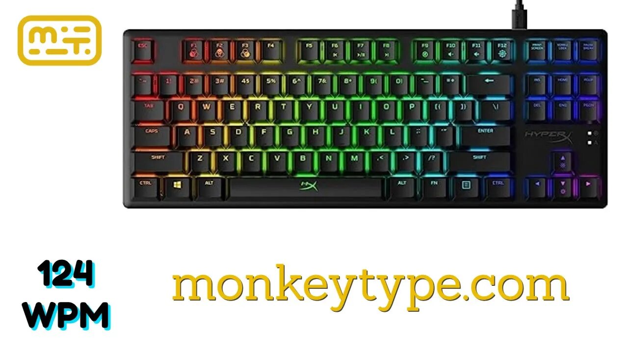 124 WPM  monkeytype.com