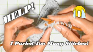 How to Correct Purl Stitches