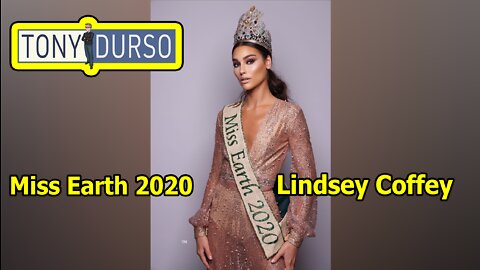 Miss Earth 2020: Lindsey Coffey with Tony DUrso