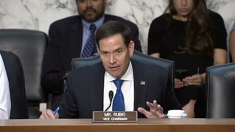 Vice Chairman Rubio Delivers Opening Remarks at a Senate Intel Hearing on Artificial Intelligence