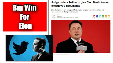 BIG Victory For Elon Musk's War On Twitter Bots